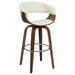 Swivel Bar Stool Elegant Design With Upholstery - Cream Furniture Max