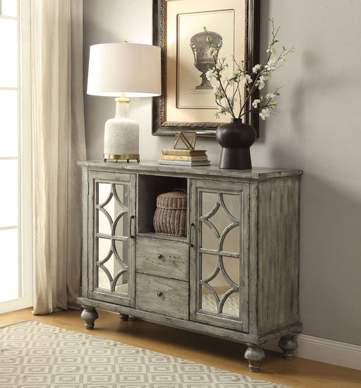 Velika - 48" Console Cabinet - Weathered Gray ACME