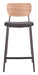 Ardenne - Counter Stool (Set of 2) - Black / Brown Zuo Modern