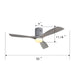 52" Ceiling Fan With LED Light, Reversible DC Motor, Remote Control - Silver Daily Nest