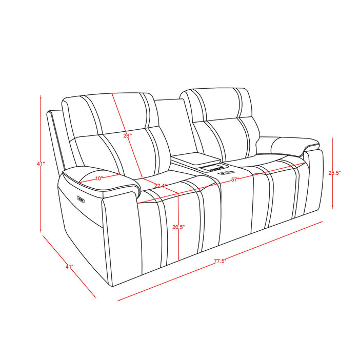 Gary - Power Reclining Set Global Furniture USA