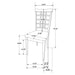 Lattice Back Side Chair (Set of 2) - Brown Furniture Max