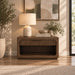 Leanna - Nightstand With Wood Top - Brown Oak ACME