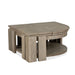 Conrad - Pie Shaped Lift Top Cocktail Table With Casters - Stone Harbor Gray Magnussen Furniture