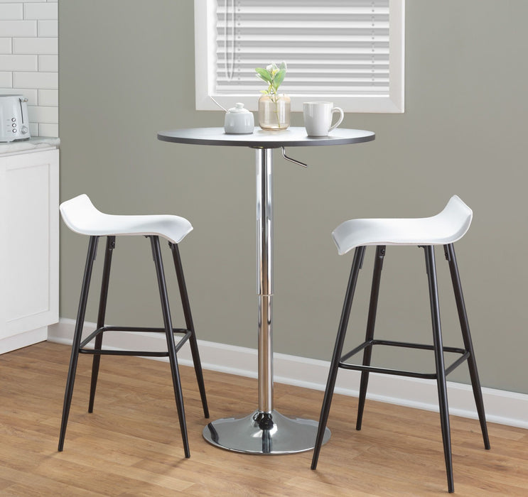 Ale - Contemporary Fixed-Height Bar Stool (Set of 2) Lumi Source