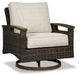 Paradise Trail - Swivel Lounge Chair (Set of 2) - Medium Brown Signature Design by Ashley®