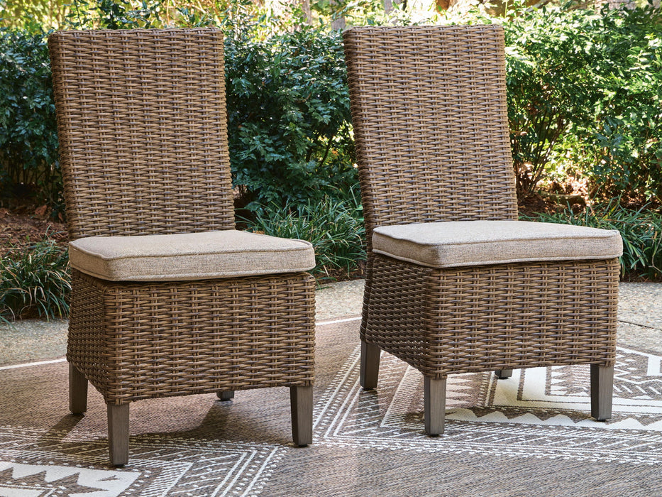 Laguna Heights - Side Chair With Cushion (Set of 2) - Beige Signature Design by Ashley®