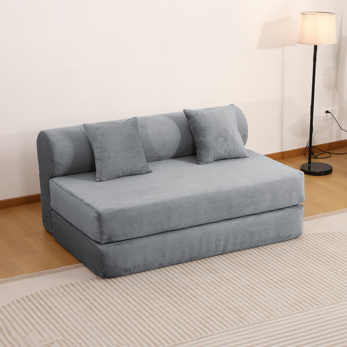 Convertible Sofa Bed, 2 Seater Fold Out Floor Couch Home Essentials