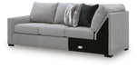 Lakepoint - LAF Sofa With Corner Wedge - Nickel Benchcraft®