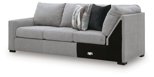 Lakepoint - LAF Sofa With Corner Wedge - Nickel Benchcraft®