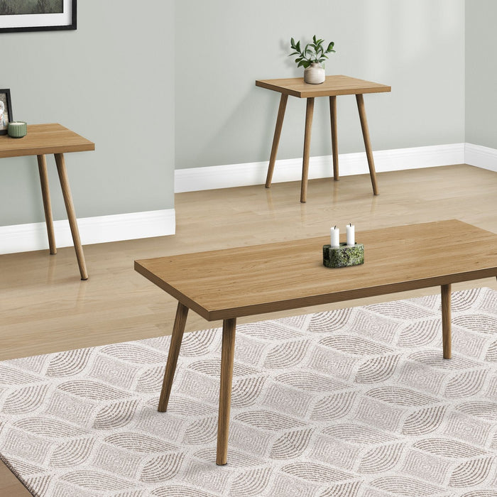 Contemporary 3 Piece Table Set With Coffee Table And 2 End Tables 8th Street