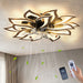 Ceiling Fan With Remote Control And Lights, 6 Speeds, 3 Color Temperatures, Low Profile Flush Mount Daily Nest