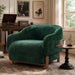 Modern Accent Chair With Recessed Arms And Tight Back Noble House
