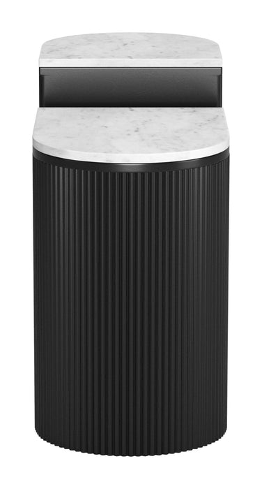 Ormara - Side Table Set - White / Black Zuo Modern