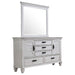 Lockeford - 5 Drawer Dresser With Mirror - White Furniture Max