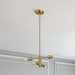 Trellis - 4 Lights Modern Gold Chandelier Vintage Pendant Fixture For Living Room - Clear / Gold Ashcroft Furniture