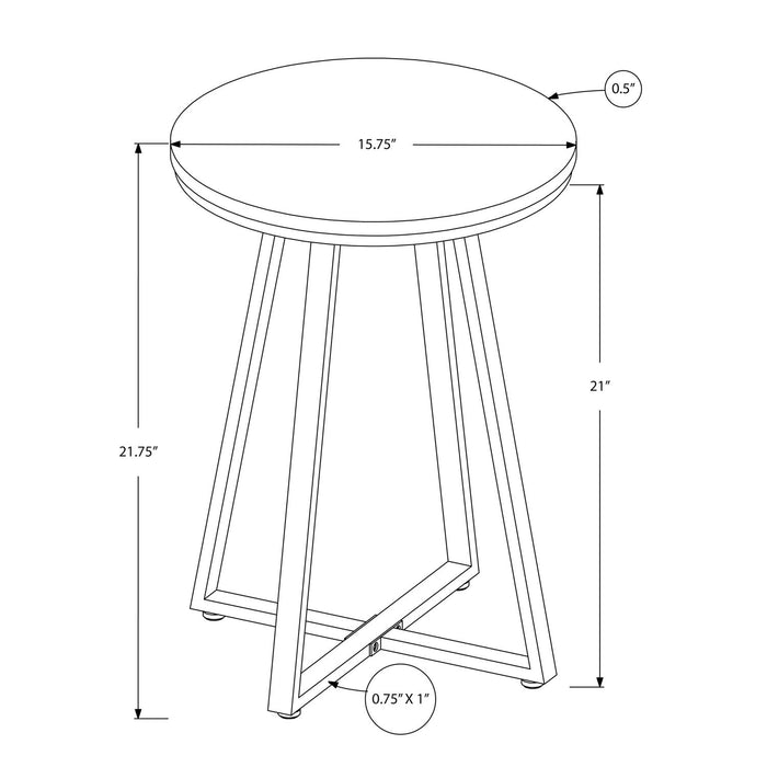 Accent Table, Side, Round Contemporary & Modern Modern Design 8th Street