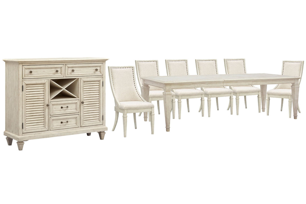 Newport - 8 Piece Extendable Rectangular Dining Table Set Magnussen Furniture