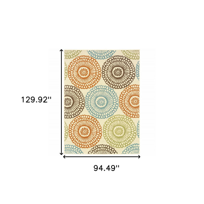 8' X 11' Indoor / Outdoor Area Rug - Beige