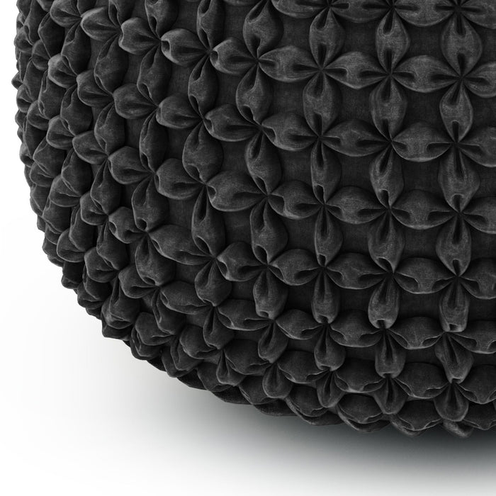 Renee - Handcrafted Round Pouf Simpli-Home