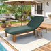 Outdoor Chaise Lounge With Adjustable Backrest Hearth and Haven