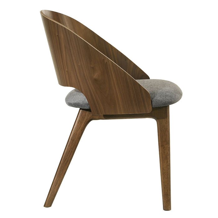 Delmon - Side Chair (Set of 2) - Dark Walnut / Gray ACME