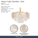 Michael Amini Lighting - Almara 7-Light Frosted Glass Chandelier - Frost / Gold Michael Amini