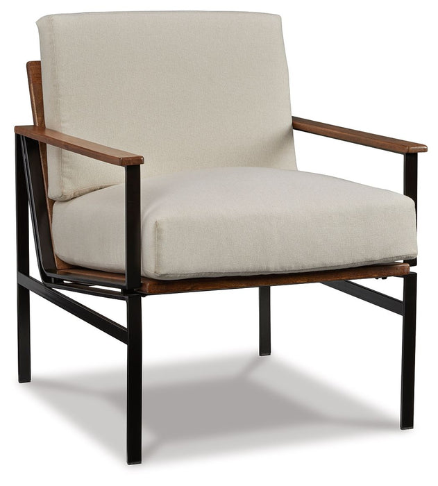 Tilden - Accent Chair - Ivory / Brown Signature Design by Ashley®