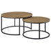 Arrize - 2 Piece Round Nesting Coffee Table Set - Mango Color Furniture Max