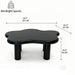 Cloud Shaped Coffee Table With 4 Round Legs Home Essentials