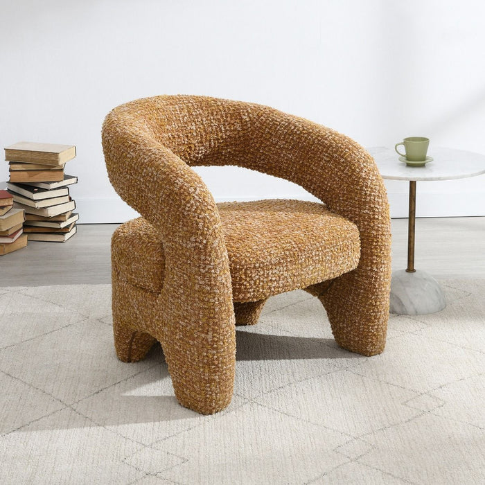 Pelia - Accent Chair - Orange Tweed ACME