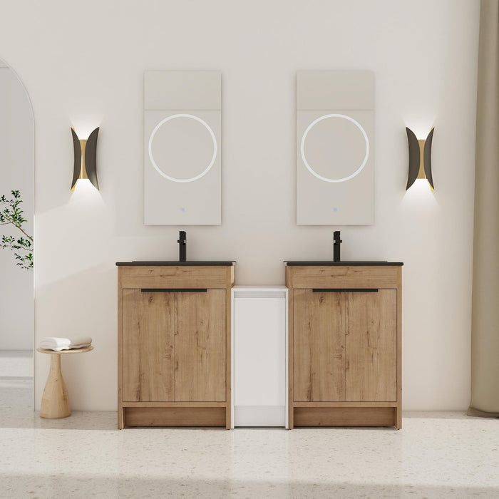 Freestanding Bathroom Vanity With Sink, Storage Cabinets, Soft Closing Doors Home Essentials
