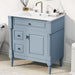 Modern Bathroom Vanity With Sink, Freestanding Cabinet With Flip Drawer & Adjustable Shelf Hearth and Haven