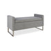 Upholstered Ottoman Bench With Storage - Dark Gray Home Essentials