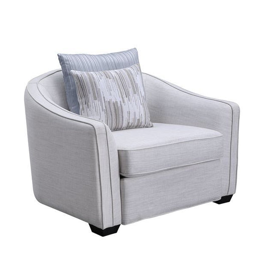 Mahler II - Chair With 2 Pillows - Beige Linen ACME