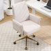 Ergonomic Mid-Back Office Chair With Striped Fabric Home Essentials