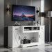 TV Stand With Adjustable Shelves & Double Doors Home Essentials