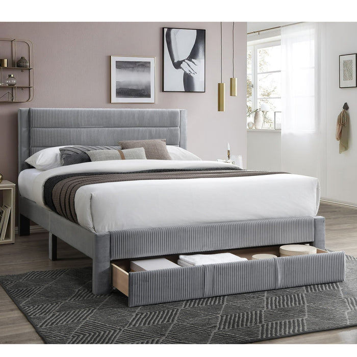 Contemporary Bed With Storage Drawer Home Essentials