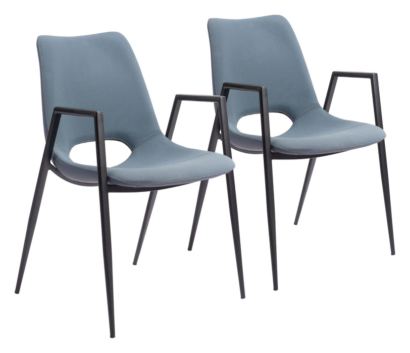 Desi - Dining Chair With Black Legs (Set of 2) Zuo Modern