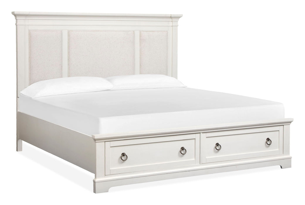 Kingston - Upholstered Panel Storage Bed Magnussen Furniture