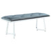 Upholstered Tufted Bench - Gray Furniture Max
