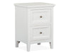 Heron Cove - Small Drawer Nightstand - Chalk White And Dovetail Gray Magnussen Furniture