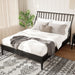 Bohemian Platform Bed With Tall Headboard Hearth and Haven