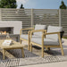 Palmetto - Outdoor Conversation Chair (Set of 2) - Stone Gray Simpli-Home