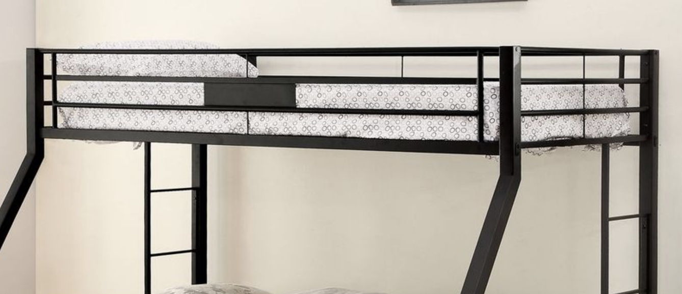 Limbra - Twin Long Queen Bunk Bed - Black