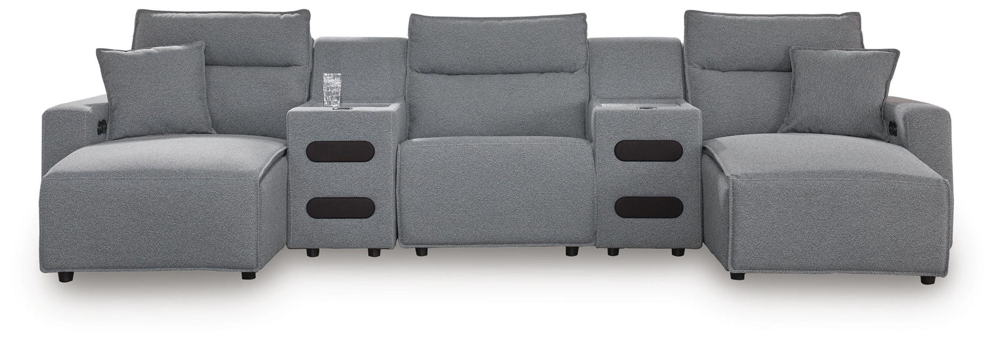Modmax II - Reclining Sectional - Salt And Pepper Signature Design by Ashley®