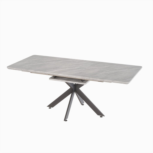 Modern Extendable Dining Table Set With Soft Padded Armless Chairs Home Essentials