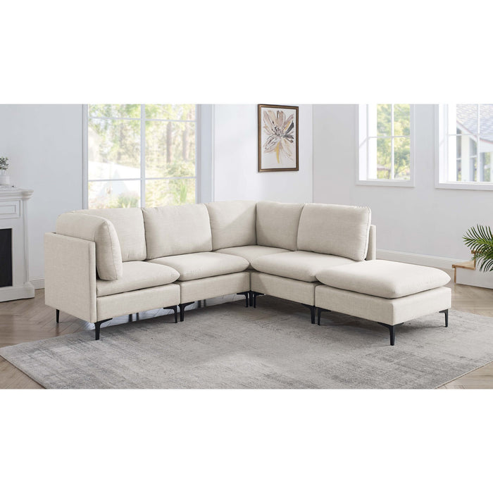 Upholstered Modular Sectional & Tall Legs Home Essentials