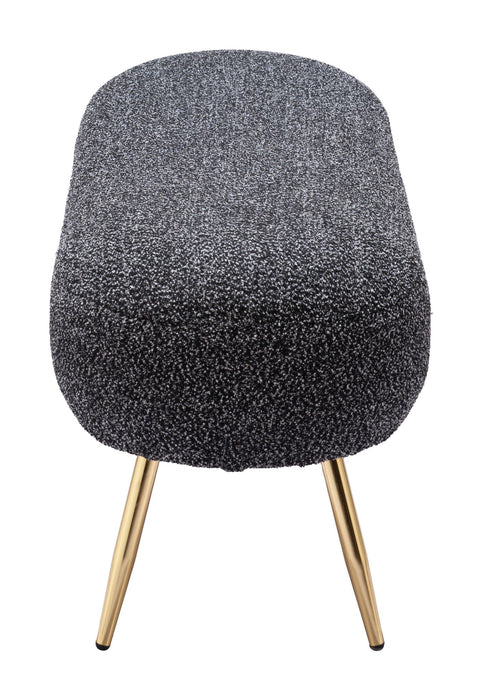 Creek - Bench - Glitter Black Zuo Modern
