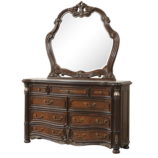 Bella Notte - Dresser Mirror - Mahogany Brown New Classic